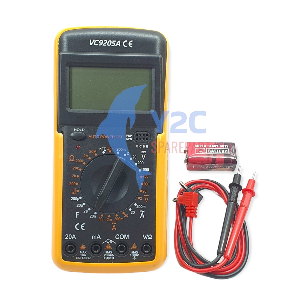 Jual MULTITESTER DIGITAL VC9205A / ALAT SERVIS SERVICE HP LENGKAP