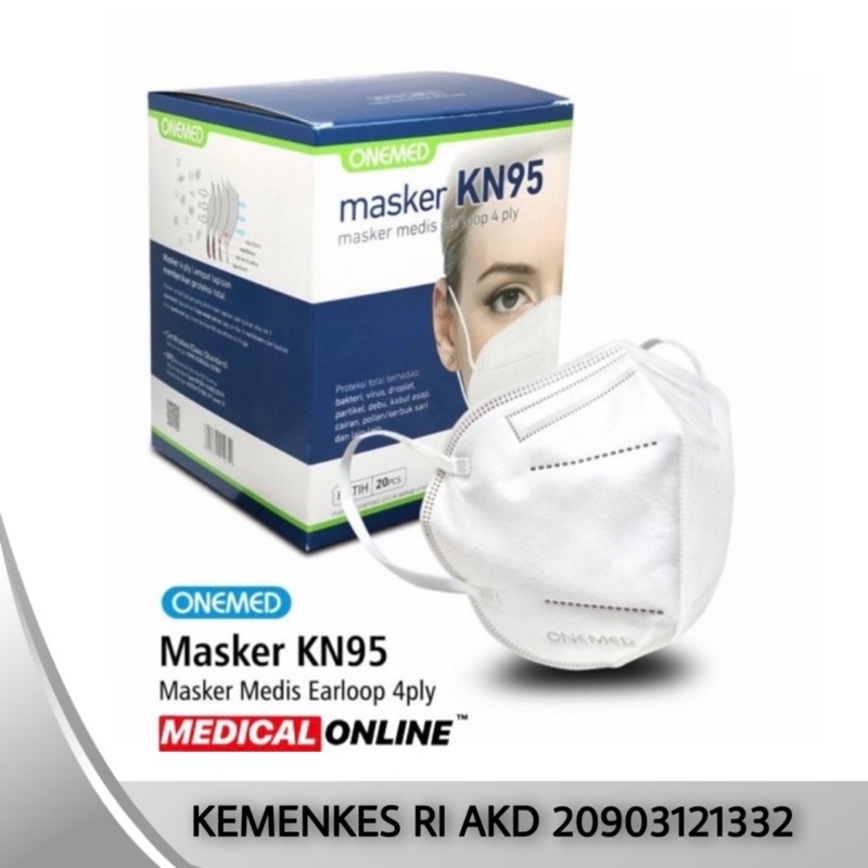 Jual MASKER KN95 KN-95 ONEMED MASKER MEDIS SURGIAL MASK MEDICALONLINE ...