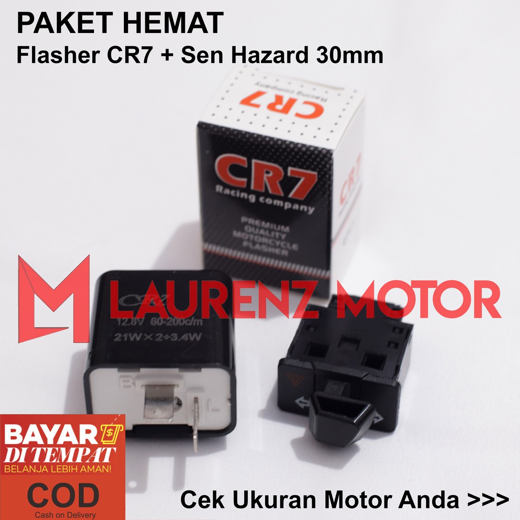 Jual Paket Flasher Cr Dan Saklar Sen Hazard Mm Untuk Honda Beat Vario Supra Revo Scoopy