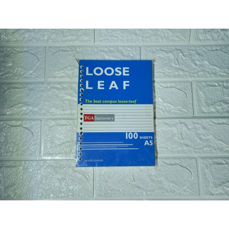 Jual LOOSE LEAF A5 TGA - ISI BINDER / KERTAS FILE - 20 HOLES - 100 ...
