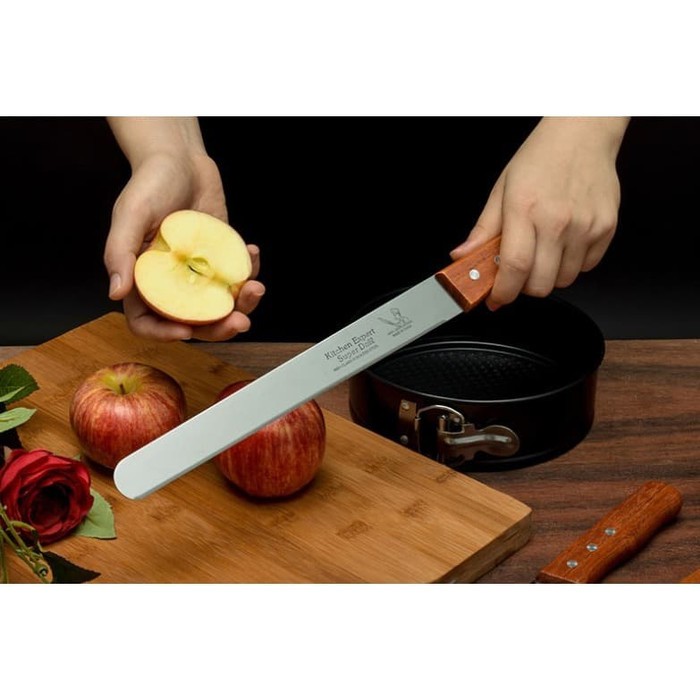 Jual Bread Knife Pisau Roti RATA 25 cm / 30 cm Gagang Kayu | Shopee ...