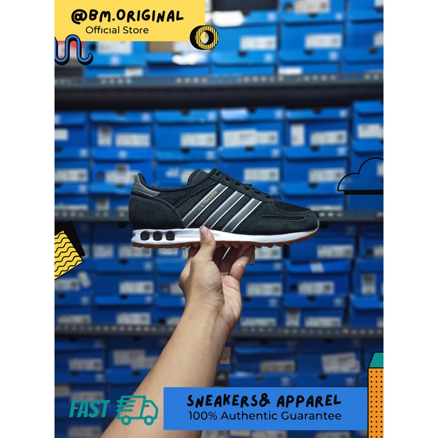 Jual Adidas LA Trainer OG Black White Grey GOLD Tongue ORIGINAL EXCLUSIVE Shopee Indonesia