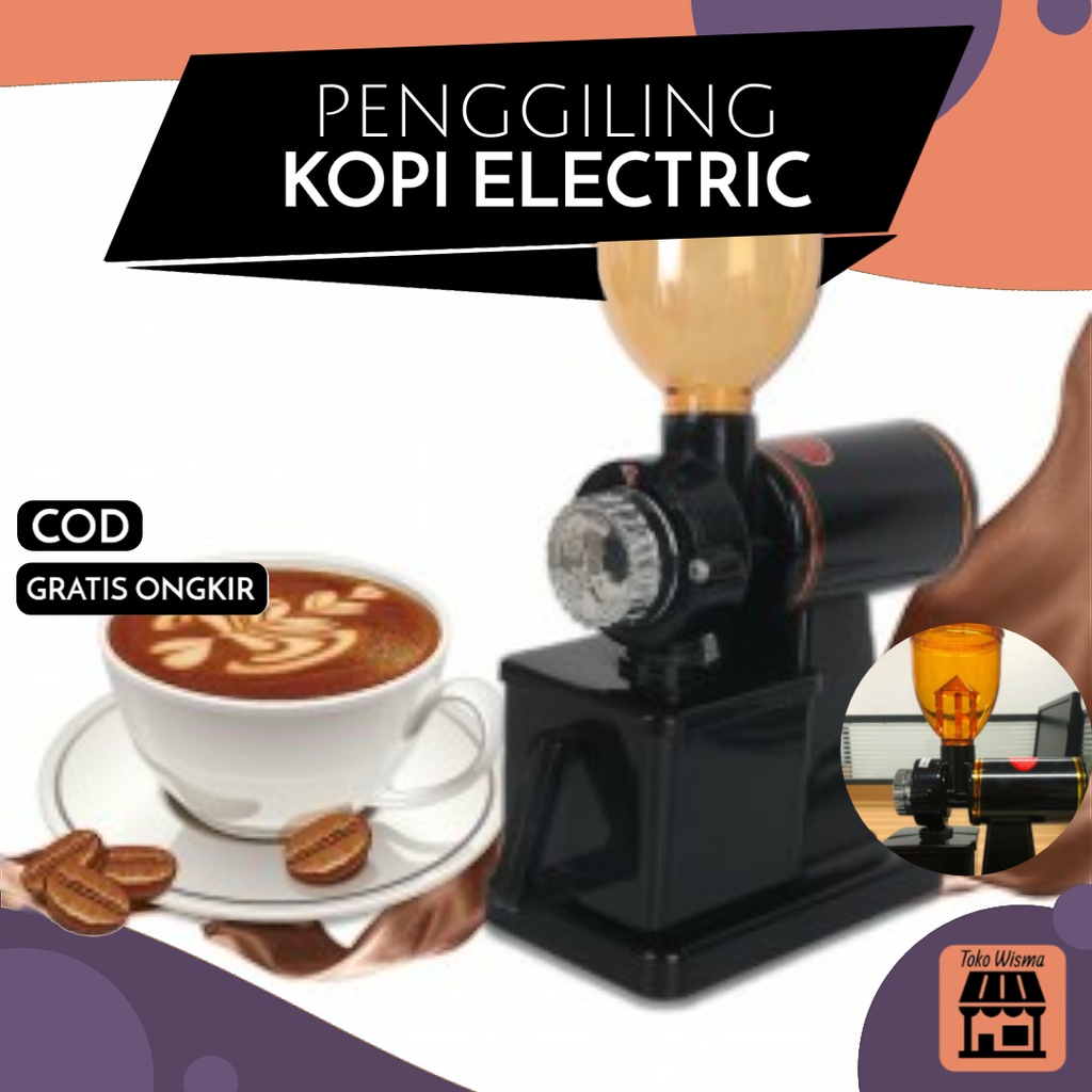 Jual 600N Alat Penggiling Kopi Electric Coffee Grinder Mesin penghalus