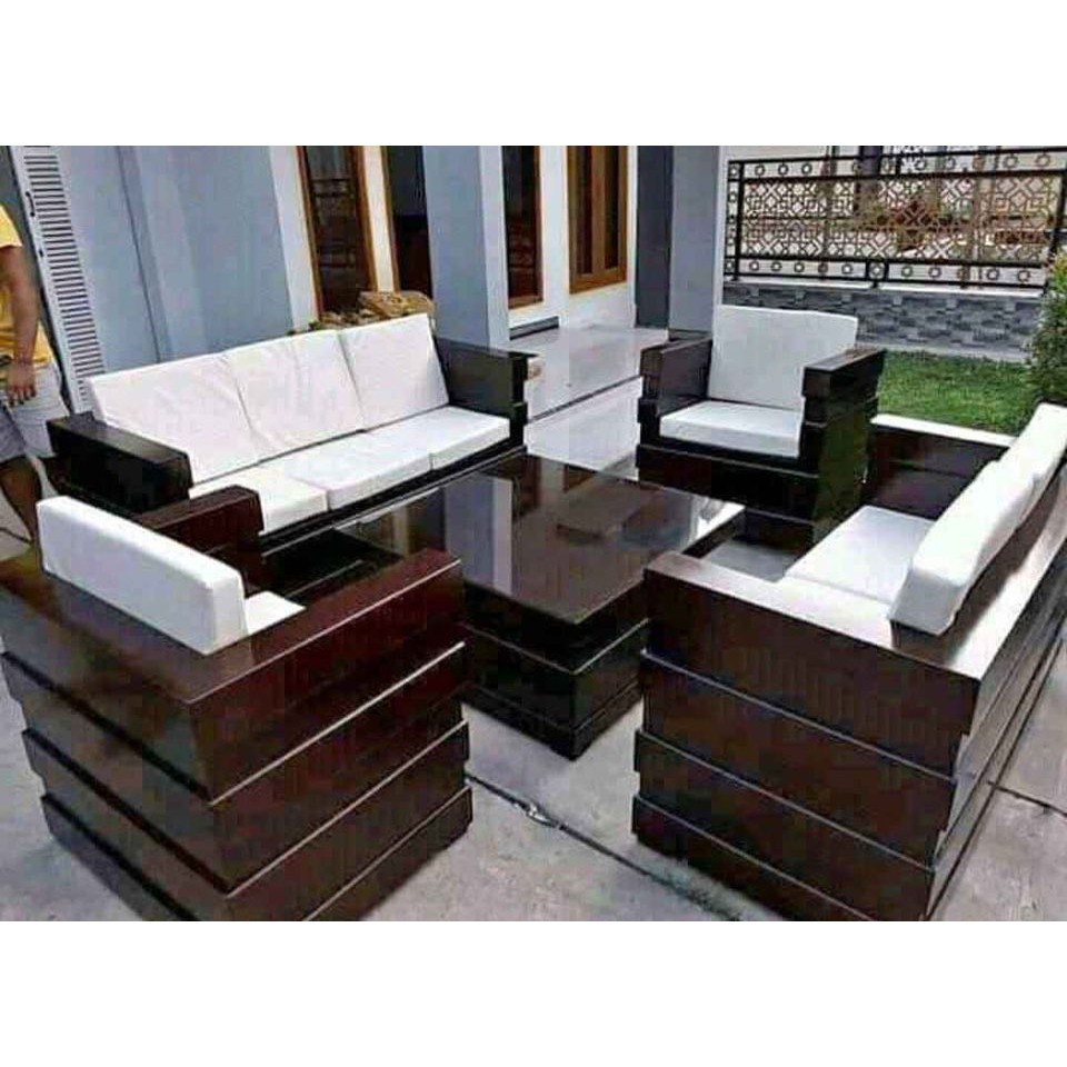 Jual Kursi Tamu Minimalis Box Jati Super/Kursi Ruang Tamu Kayu Mewah