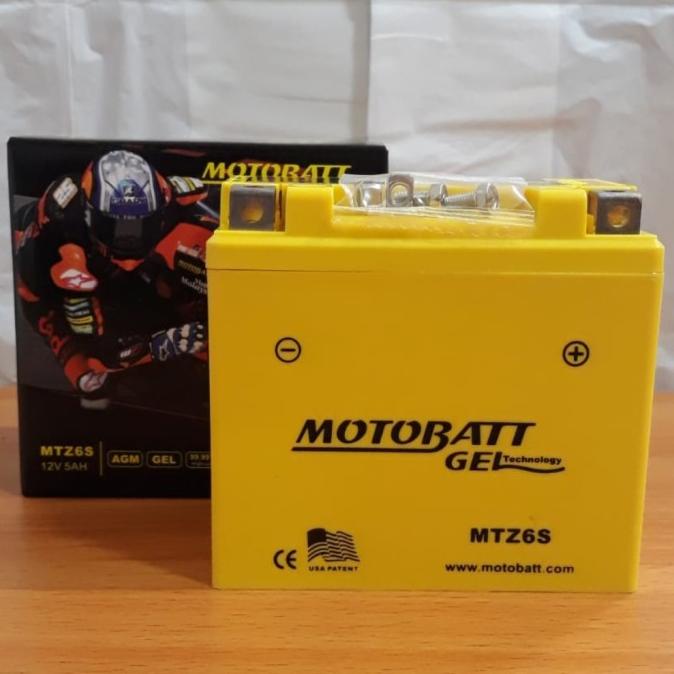 Jual Aki motor Motobatt Mottobat Motobat MTZ6S Aki kering / Aki Gel