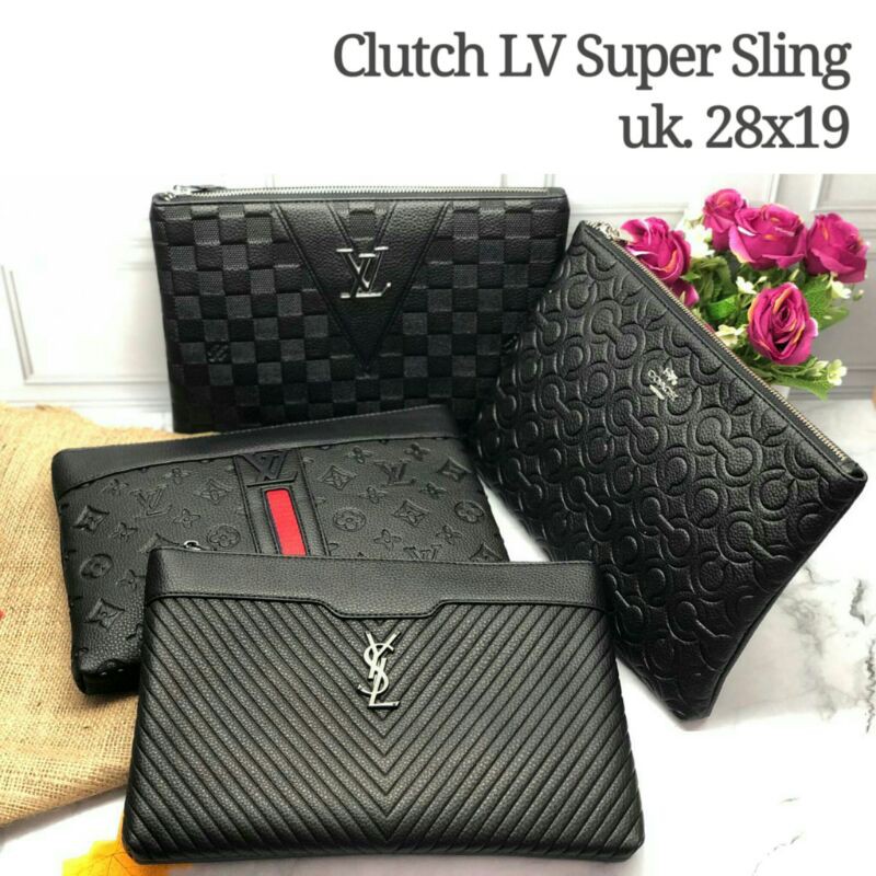 Jual CLUTCH PRIA LV COACH Y$L HANDBAG SUPER SLING PREMIUM IMPORT