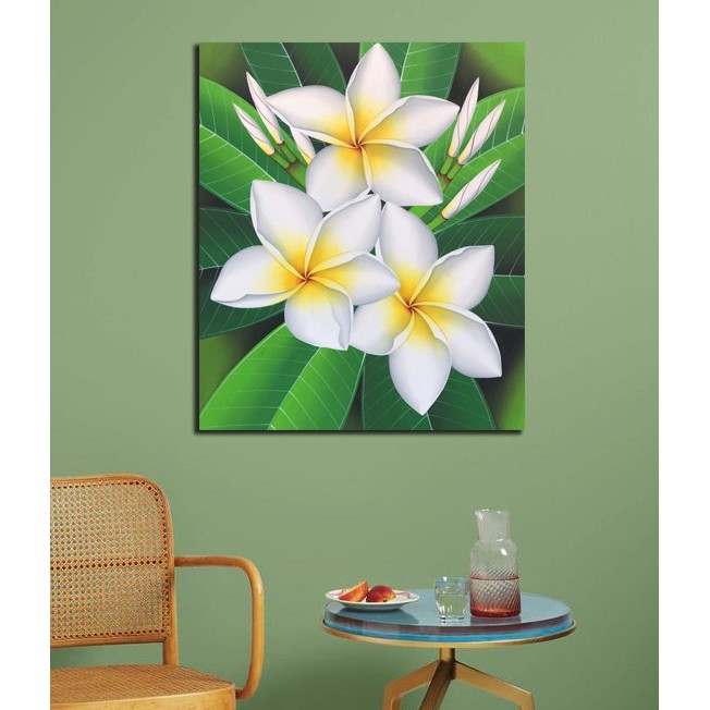 Jual Lukisan Bunga Kamboja, Ukuran 70 x 90 cm, 100% Buatan Tangan | Shopee  Indonesia