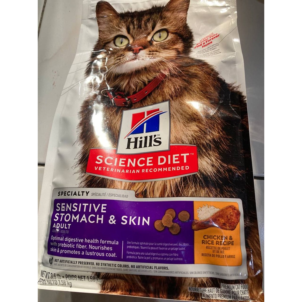 Jual Science Diet Hills Cat Sensitive Stomach Adult 1.58Kg Makanan Kucing Shopee Indonesia