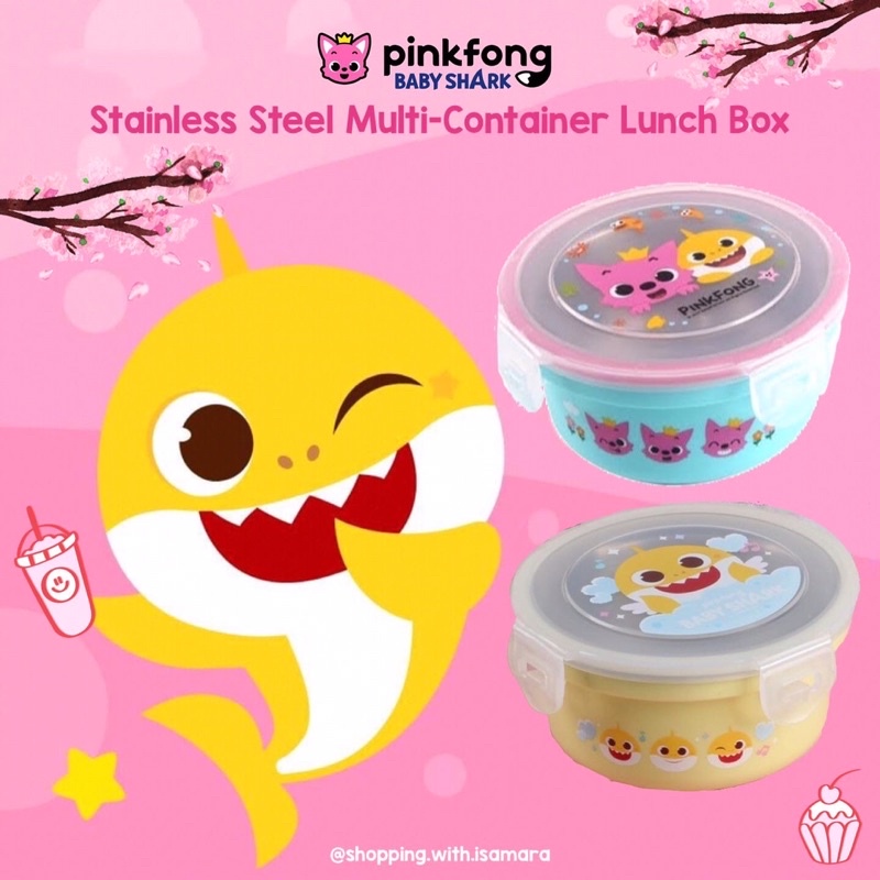 Jual Pinkfong Stainless Steel Multi-Container Lunch Box / Tempat Makan ...
