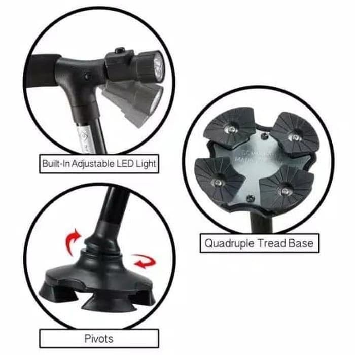 Jual modern folding cane alat tongkat bantu jalan CC | Shopee Indonesia