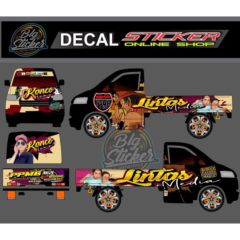 Jual DECAL PIK UP CARRY APV STIKER FULL BODY | Shopee Indonesia