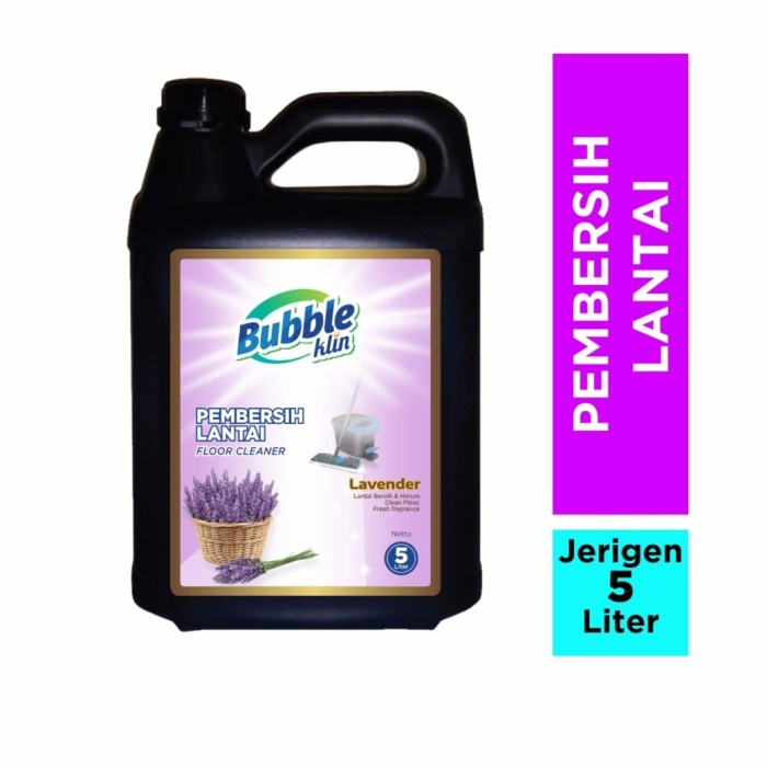 Jual Pembersih Lantai 5 liter Bubble Klin Lavender 5 Lt Shopee Indonesia