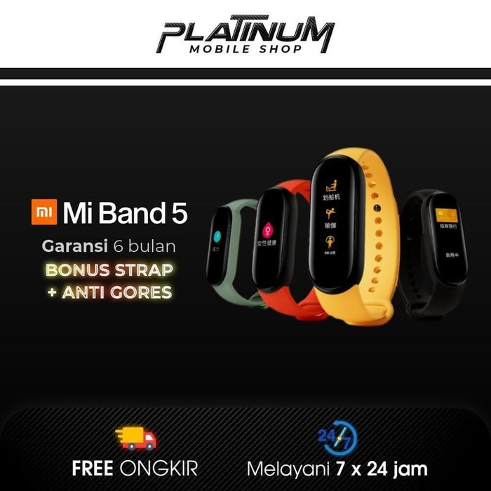 Jual Xiaomi Mi Band 5 Original Xiaomi Smartwatch Mi Band 5 GLOBAL