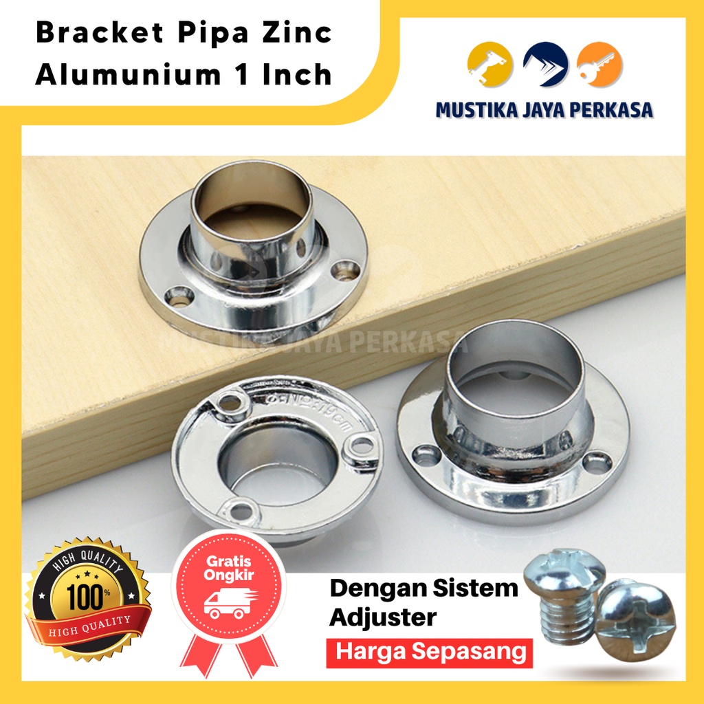 Jual Bracket Topi Braket Pipa Besi Gantungan Baju Lemari 1 Inch Breket Pipa Shopee Indonesia 8368