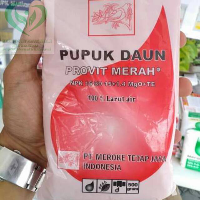 Jual pupuk daun PROVIT MERAH 500gr dari MEROKE TETAP JAYA | Shopee ...