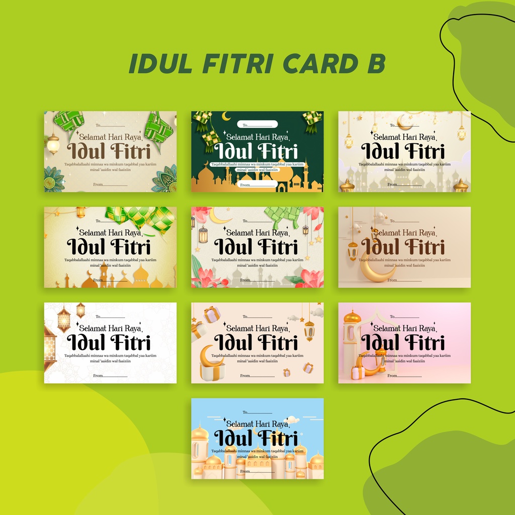 Jual (KARTU IDUL FITRI) UCAPAN IDUL FITRI/ KARTU HAMPERS KODE IC-B ...