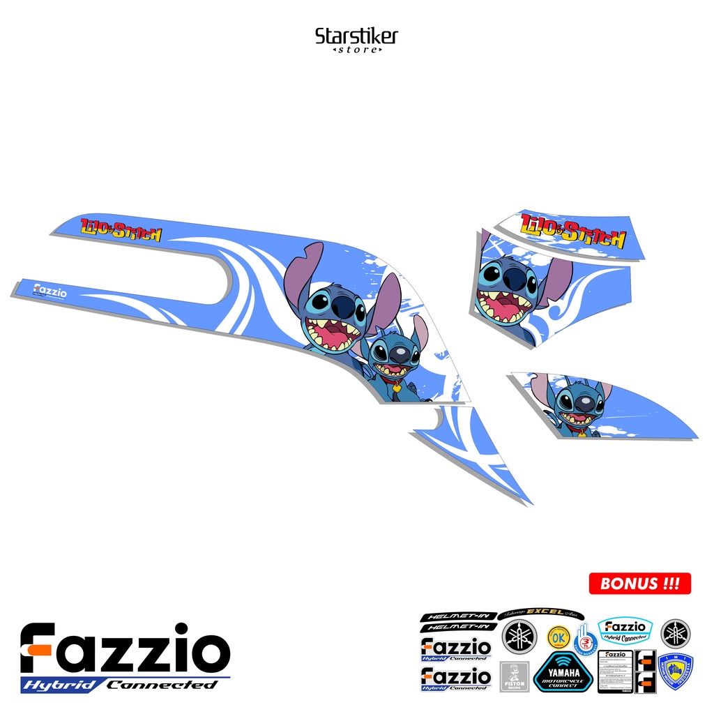 Jual STRIPING FAZZIO / STICKER FAZZIO / LILO / STITCH / STIT / STICH ...