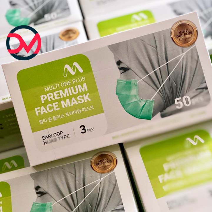 Jual Masker Multi One Plus Hijab Premium 3 Ply isi 50pcs / Masker Medis ...