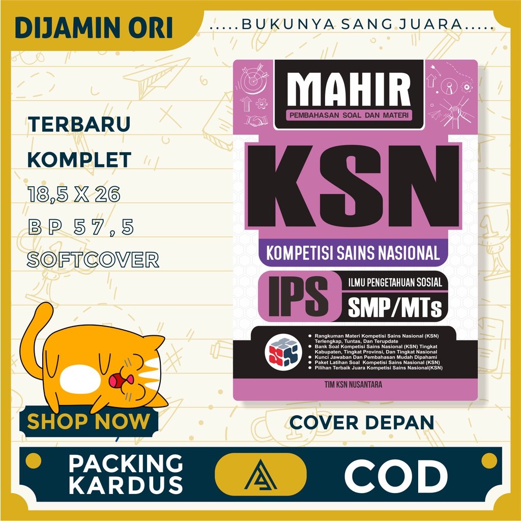 Jual Buku Kompetisi Sains Nasional KSN IPS SMP / OSN Olimpiade Sains ...