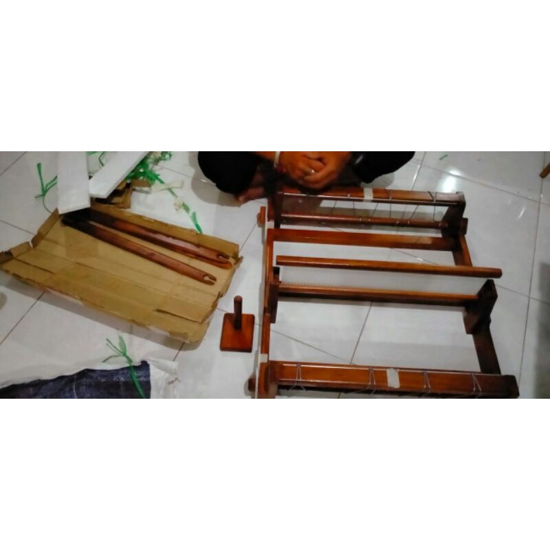 Jual Alat tenun portable/Rigid Heddle Loom 40cm (weaving loom) | Shopee ...