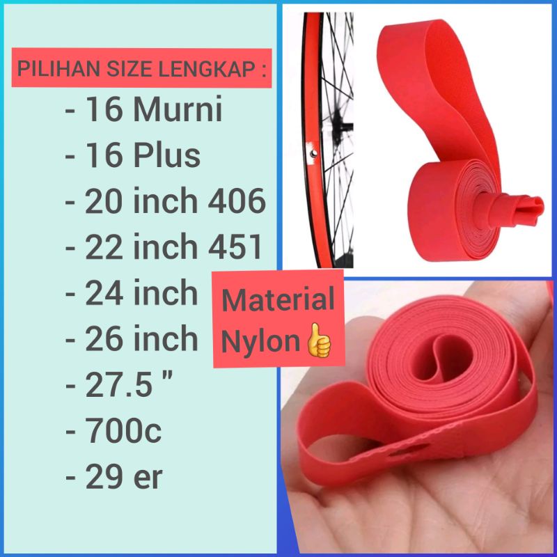 Jual Rim Rims Tape Roda Velg Sepeda Ukuran Lengkap 16 20 22 24 26 27.5