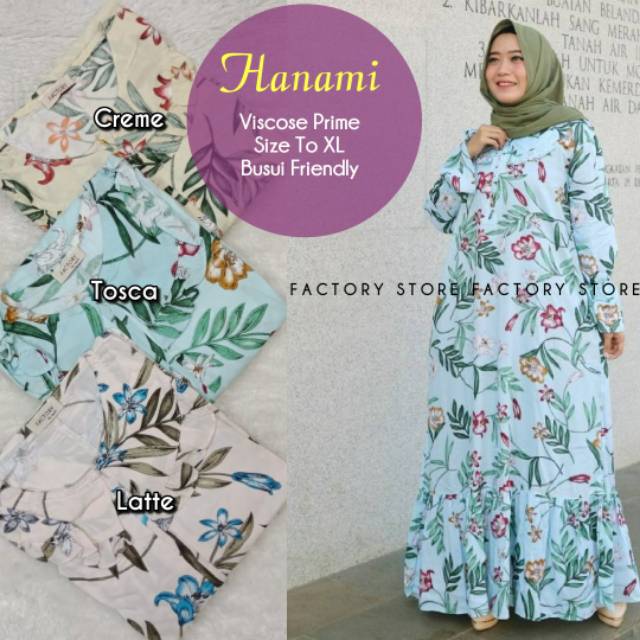 Jual Dress busui Hanami by Factory store (Bahan Viscose Prime) | Shopee ...