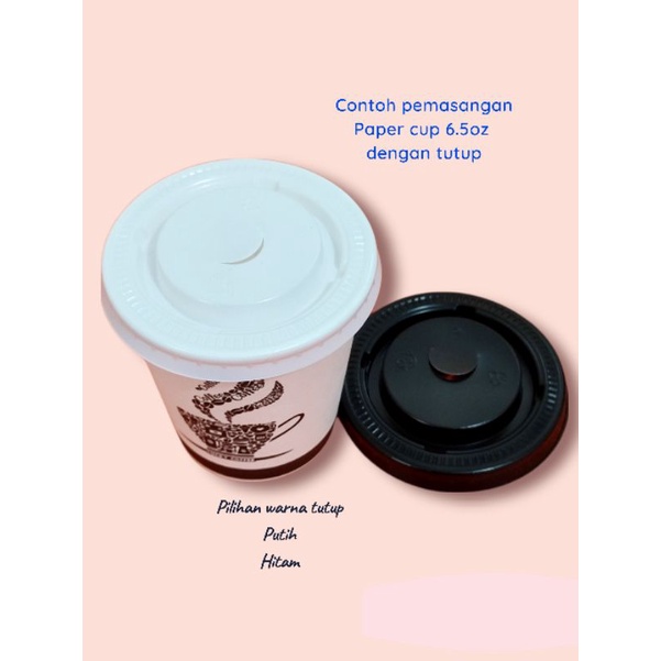 Jual paper cup hot cold SUDAH DENGAN TUTUP DAN SEDOTAN 1paket isi 50set ...