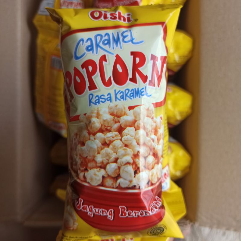 Jual Pop Corn Oishi Rasa Caramel Karamel Jagung Berondong 20 Gram ...