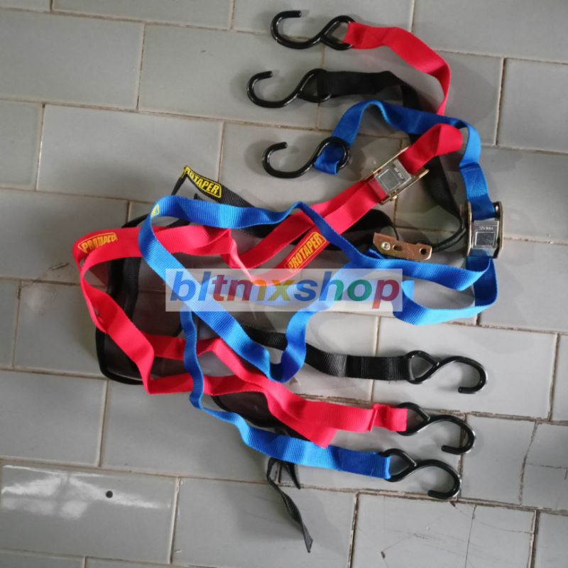 Jual tali pengikat Tie down trail motocross Tali Tie Down 2,5 meter