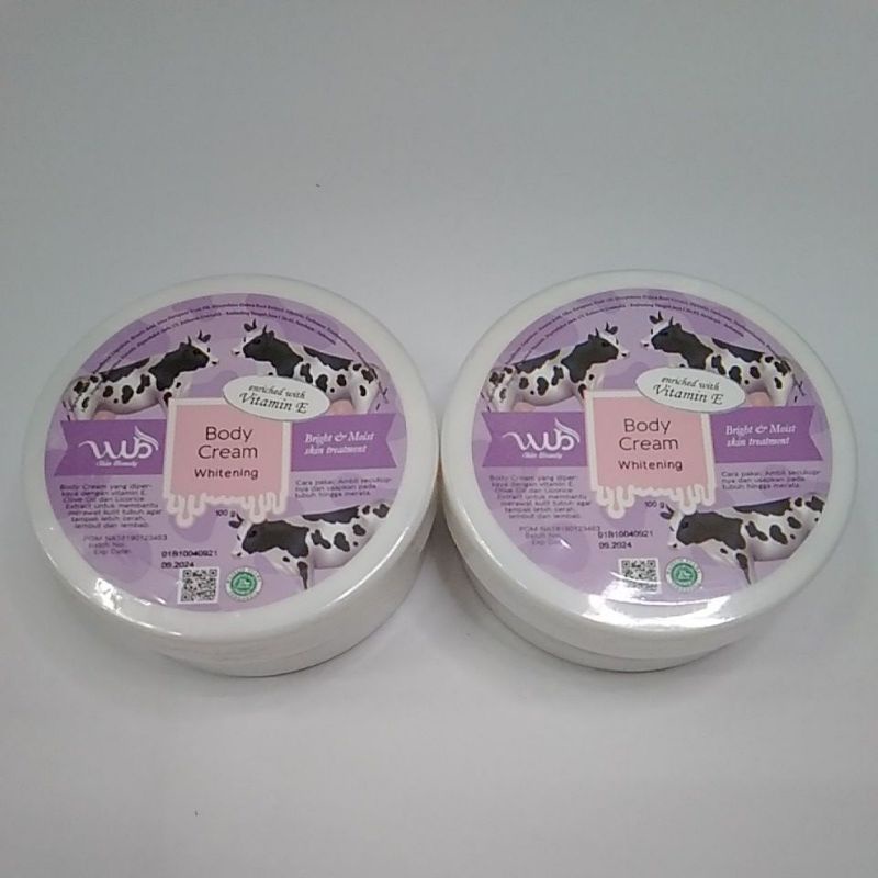 Jual WUB 200gram Body Cream & Body Scrub BPOM / Bleaching Whitening