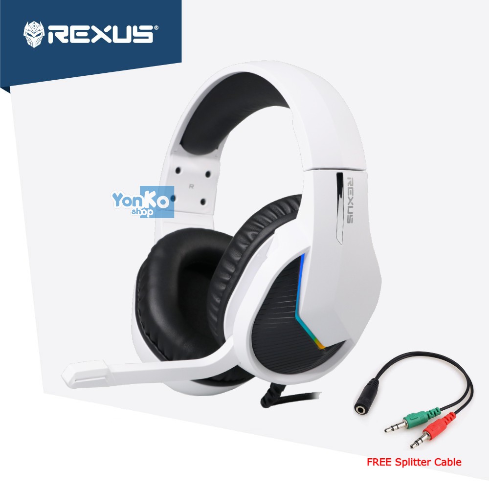 Jual Rexus Headset Gaming Vonix F80 RGB Free Splitter | Shopee Indonesia