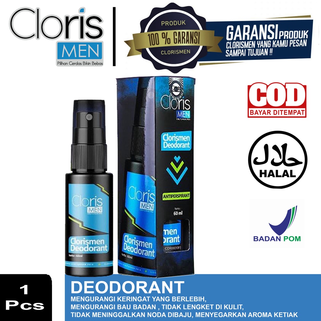 Jual [ORIGINAL 100%] Clorismen Deodorant Mengurangi Keringat Berlebih ...