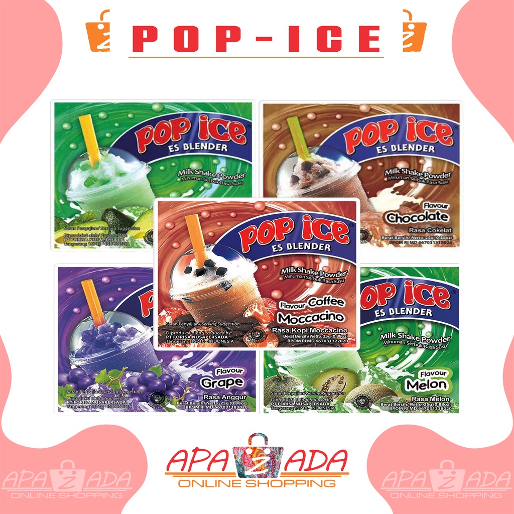 Jual Apazada Pop Ice Blender Aneka Rasa Es Blender All Varian Shopee Indonesia