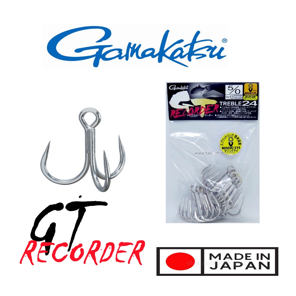 Jual Kail Pancing Trebel Treble Hook Gamakatsu GT Recorder