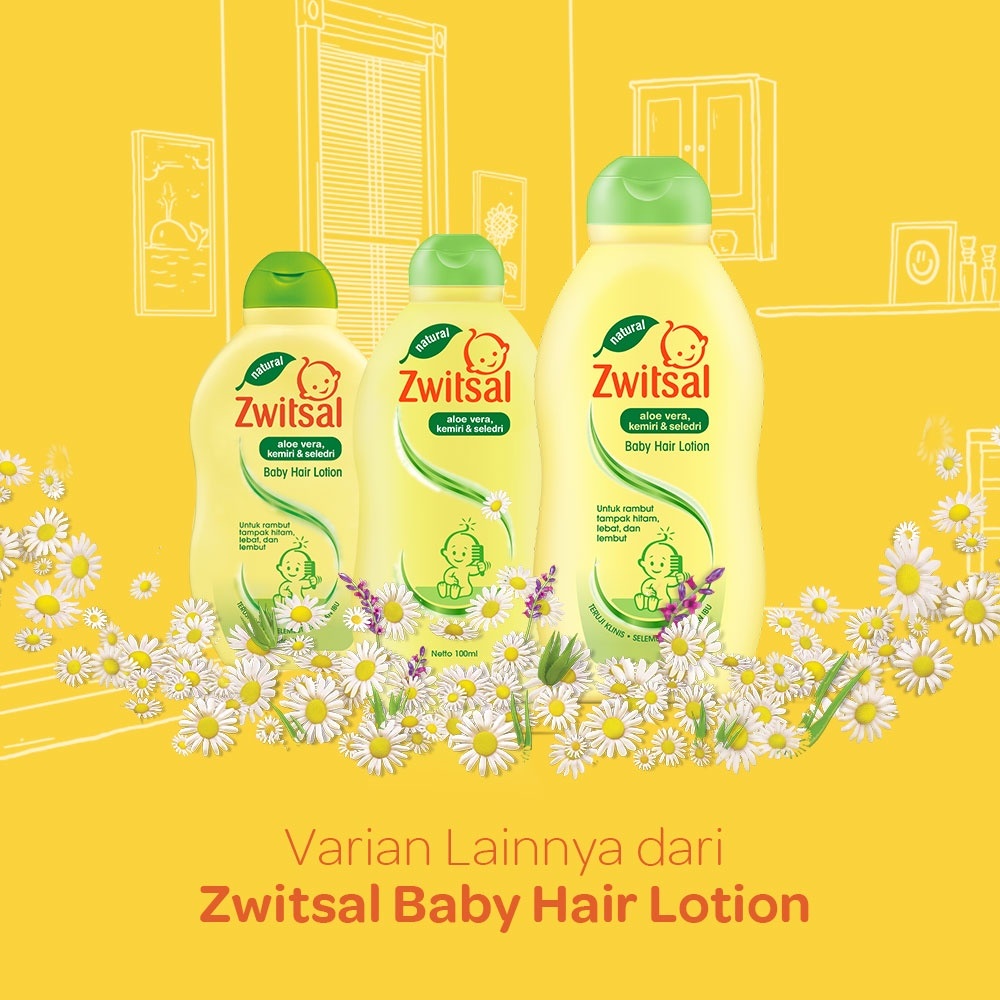 Jual Zwitsal Baby Hair Lotion 50ml / 100ml - Minyak / Losion Rambut ...