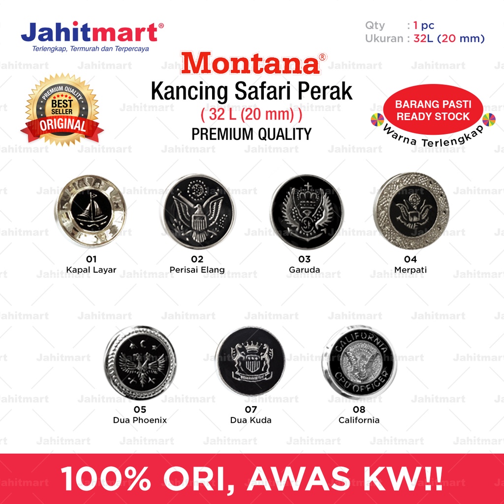 Jual Kancing Safari Perak 20mm | Shopee Indonesia