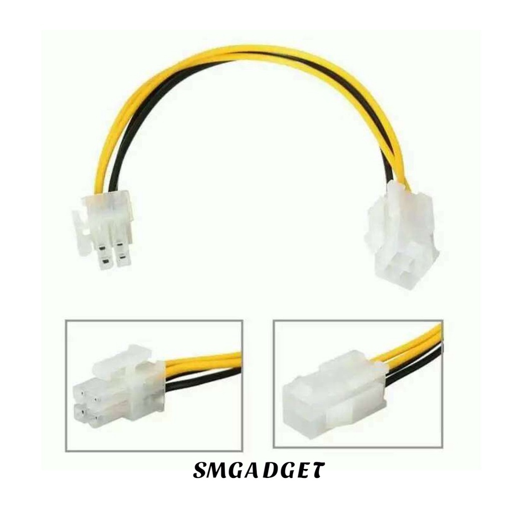 Jual Kabel Extender Perpanjangan Psu Atx Pin Male To Pin Female Psu Shopee Indonesia