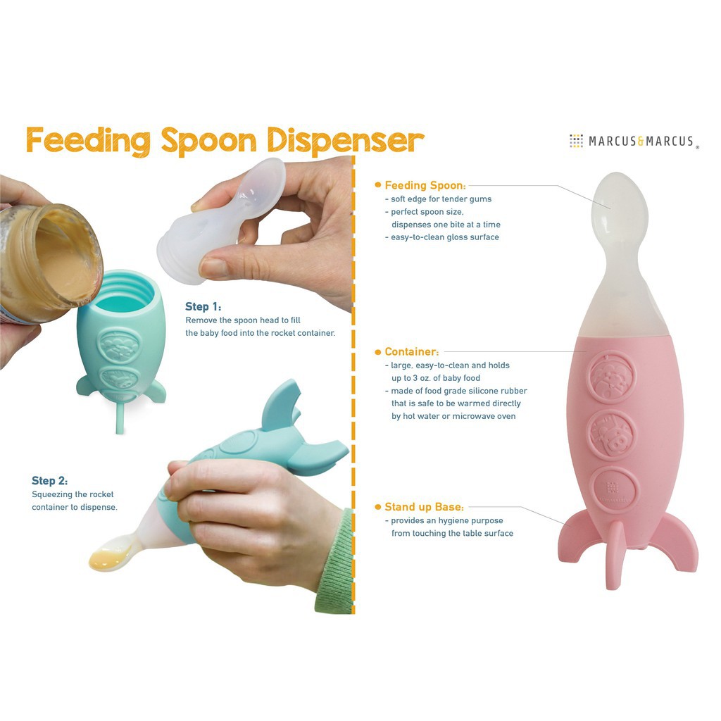 Jual Marcus & Marcus Rocket Feeding Spoon Dispenser | Shopee Indonesia