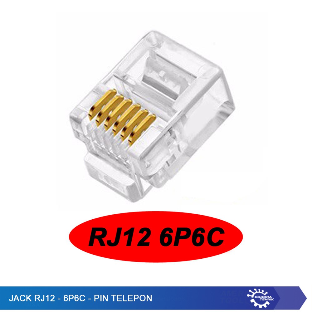 Jual Jack RJ12 - 6P6C - Pin Telepon | Shopee Indonesia