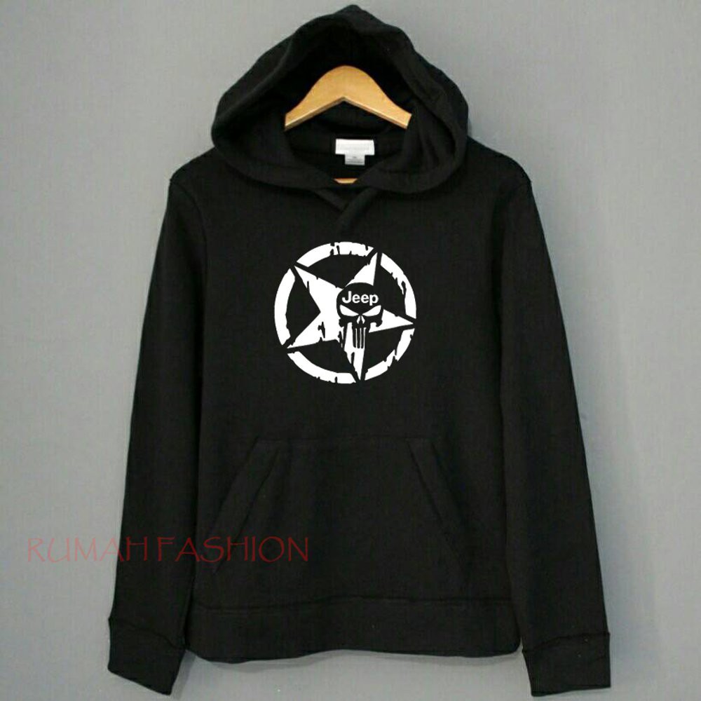 Jual JAKET ZIPPER HOODIE SWEATER JEEP X PUNISHER 1 RUMAH FASHION Shopee Indonesia