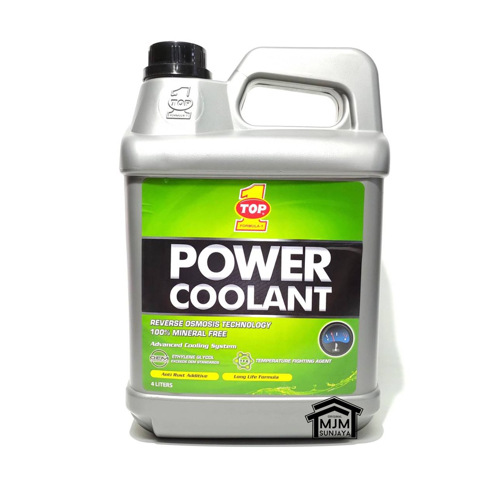 Jual TOP 1 ONE POWER COOLANT 1 Galon 4 Liter Air Radiator Mobil HIJAU ...