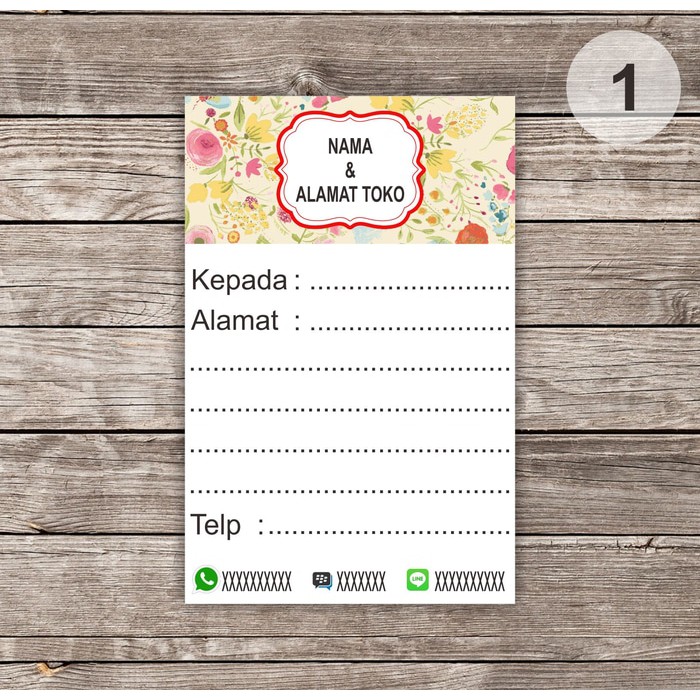 Jual Stiker Label Pengiriman Barang Shipping Sticker Stiker Alamat ...