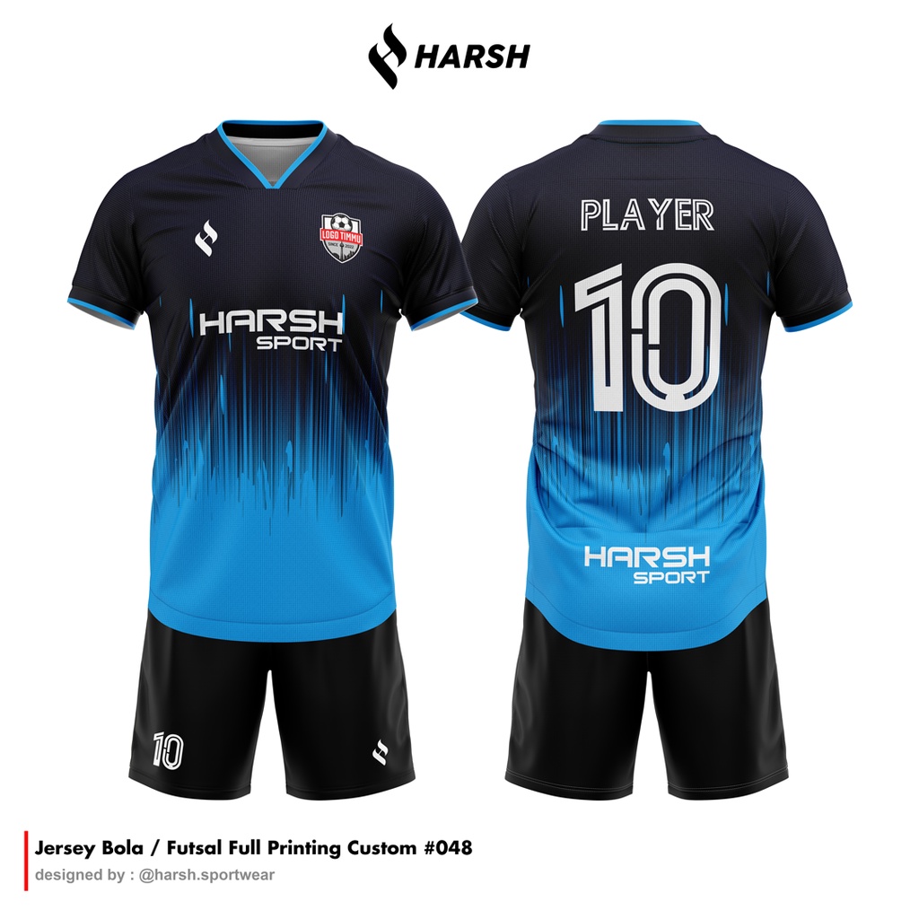 Jual Jersey Baju Futsal Bola Custom Design Terbaru Free Nama Punggung