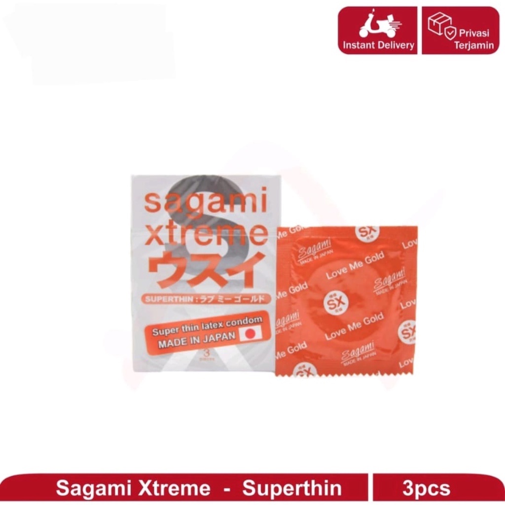Jual Kondom Sagami Xtreme Superthin 3 Pcs | Sagami Xtreme Superthin ...