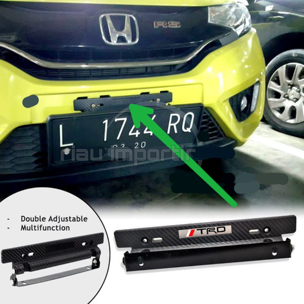 Jual Bracket Breket Dudukan Plat Nomor Mobil Model JDM Carbon Sport ...