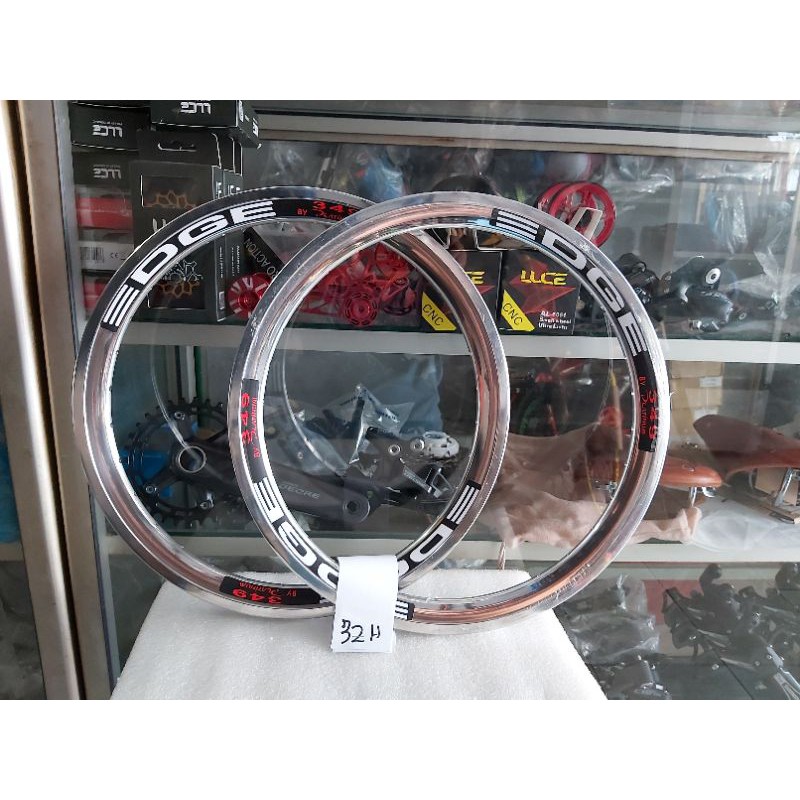 Jual RIMS EDGE 16 PLUS 349 32H SEPEDA LIPAT SILVER HARGA SATUAN ...