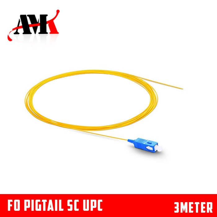Jual Fiber Pigtail SC/UPC 0.9mm SM 1.5 Meter Kabel Fo Pigtail 1.5M SC ...