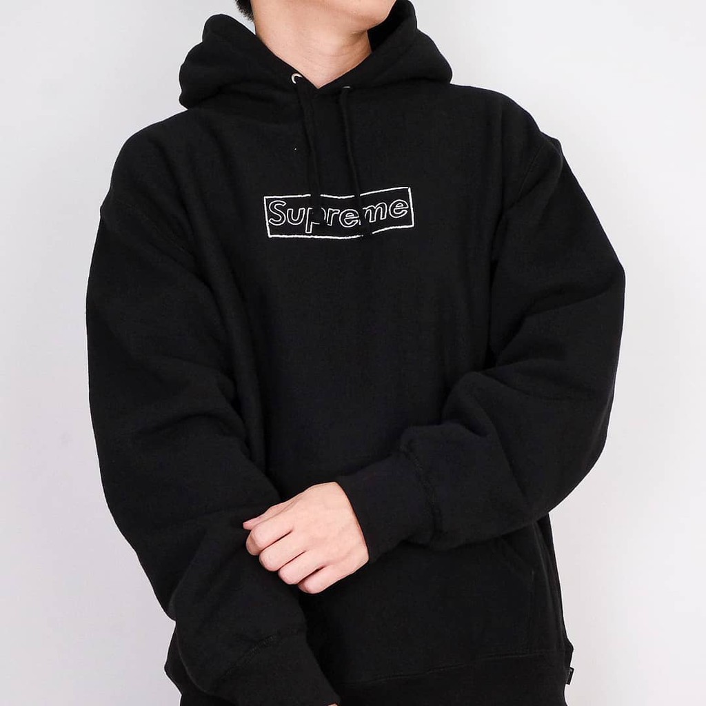 新品シュプリームKAWS Chalk Logo HoodedSweatshirt （Jual Supreme  