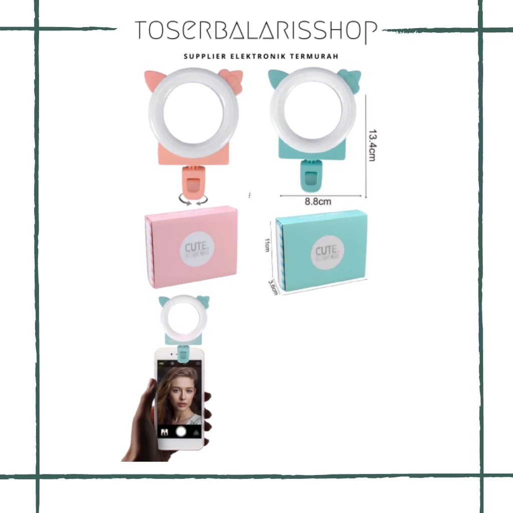 XM777-3 LAMPU SELFIE RING LIGHT MIRROR TEMPEL / LAMPU BIGO / LAMPU SELFIE RINGLIGHT | AutoStock