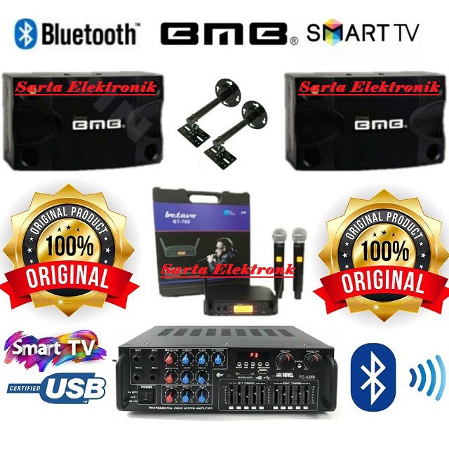 Jual Paket Sound Karaoke Bmb 8 Inch Mic Wireless Shopee Indonesia